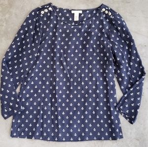 JCrew Silk Top